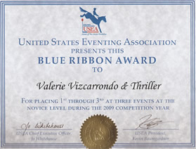 Blue Ribbon Award